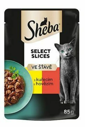 Sheba Select Slices V Šťave 85g - S Kuracím a Hovädzím