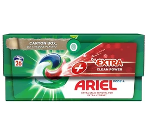 Ariel All-in-1 PODS Extra clean, Gélové Kapsuly Na Pranie, 26 Praní