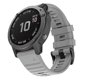 Silikonový řemínek outdoor RhinoTech pro Garmin QuickFit 22 mm, šedá