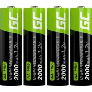 Akumulátor AA Ni-MH Green Cell HR6, 2000 mAh, 1.2 V, 4 ks