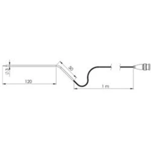 Vpichovací sonda Greisinger GF3T-E3-B-BNC 480626, -70 do +400 °C, 120 mm, typ senzoru=Pt1000