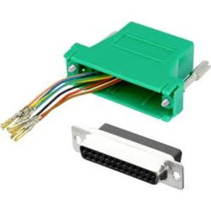 D-SUB adaptér D-SUB zásuvka 9pólová - RJ45 zásuvka 8p8c encitech DA9-SMJ8-K-G-RC 1 ks