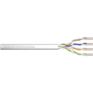 Ethernetový síťový kabel CAT 6 Digitus ACU-4611-305, U/UTP, 4 x 2 x 0.25 mm², šedobílá (RAL 7035), 305 m