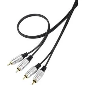 Cinch audio kabel SpeaKa Professional SP-7870148, 1.50 m, černá