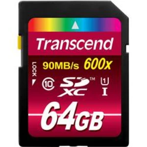 Paměťová karta SDXC, 64 GB, Transcend Ultimate TS64GSDXC10U1, Class 10, UHS-I