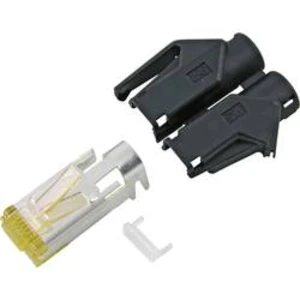 Konektor RJ45 Hirose Electronic RJ45C6A-BL, zástrčka rovná, AWG 24/7, modrá