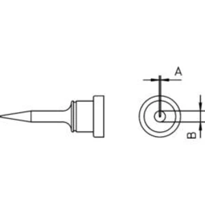 Pájecí hrot Weller LT-1S, dlouhý, kulatý, 0,2 mm