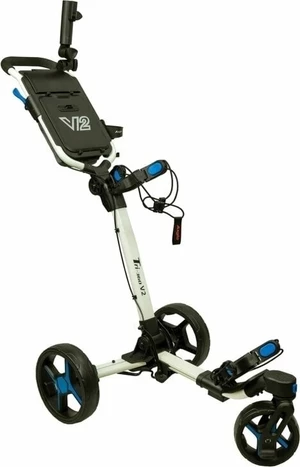 Axglo Tri-360 V2 3-Wheel SET White/Blue Chariot de golf manuel