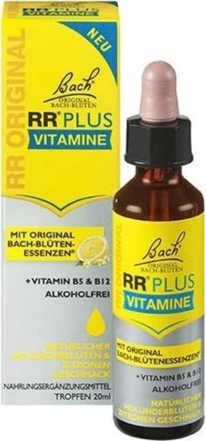 Original Dr. Bach®️ RR® Plus krizové kapky s vitamínem B5 a B12 20 ml