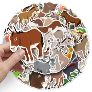 50Pcs The donkey Stickers DIY Helmet Skateboard Laptop Motorcycle Graffiti Sticker Decals Kids