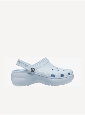 Light blue women's slippers on the platform Crocs Classic Platfrorm - Women