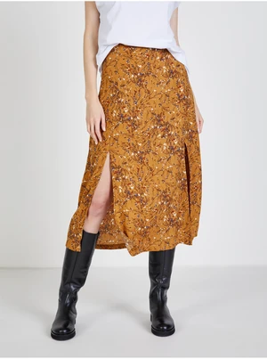 Brown floral midskirt JDY Blair