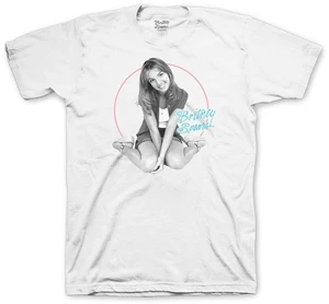 Britney Spears Tričko Classic Circle Unisex White XL