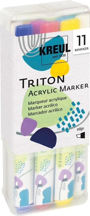 Kreul Triton Ensemble de marqueurs textiles 1 - 4 mm 11 pièces