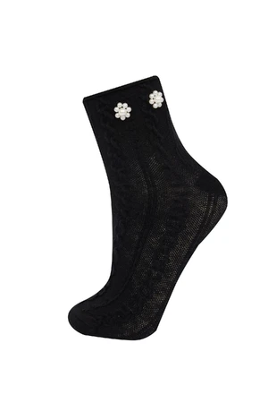 DEFACTO Women's 3D Cotton Ankle Socks