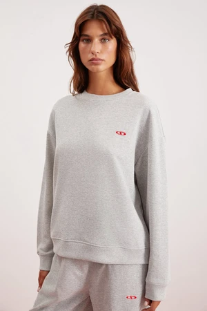 GRIMELANGE LEONA Oversize Gray Sweatshirt