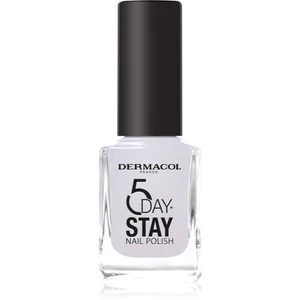 Dermacol 5 Day Stay dlouhotrvající lak na nehty odstín 59 Mermaid White 11 ml