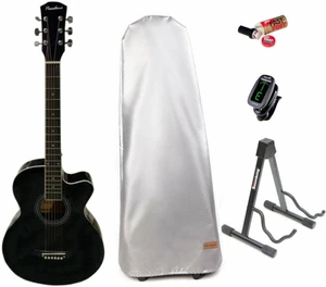 Pasadena SG026C-38 SET Black Akustická gitara Jumbo