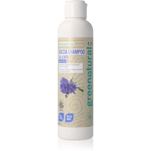 Greenatural Shower Gel & Shampoo sprchový gél a šampón 2 v 1 Linen and Rice 250 ml