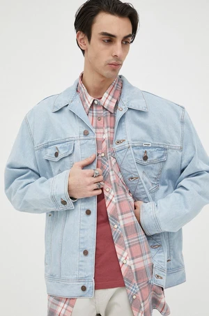 Džínová bunda Wrangler pánská, přechodná, oversize