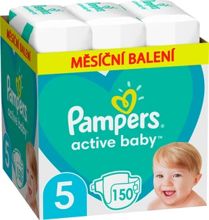 PAMPERS Active Baby plenky vel. 5, 11-16 kg, 150 ks