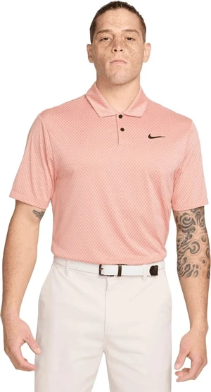 Nike Dri-Fit Tour Jacquard Mens Light Madder Root/Guava Ice/Black L Polo košeľa