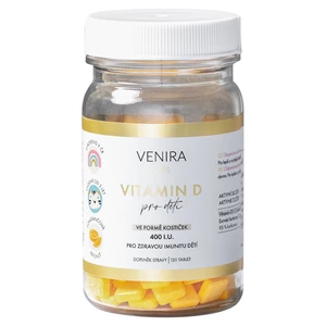 VENIRA Kids vitamín D pre deti pomaranč 120 cmúľacích tabliet