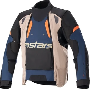 Alpinestars Halo Drystar Jacket Dark Blue/Dark Khaki/Flame Orange L Giacca in tessuto