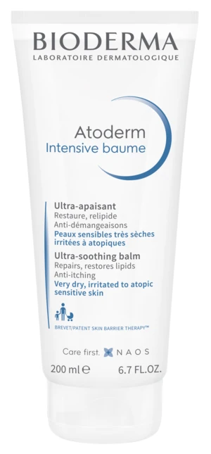 Bioderma Atoderm Intensive Baume, mimořádně zvláčňující tělový balzám pro atopickou a velmi suchou pokožku 200 ml