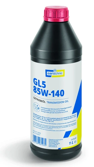 Převodový olej GL5 85W-140, pro převodovky a převodky řízení, 1 litr - Cartechnic