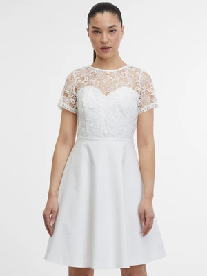 White women's dress with lace ORSAY