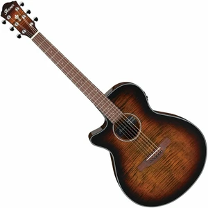 Ibanez AEG70L-TIH Tiger Burst Guitare Dreadnought acoustique-électrique