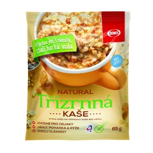 SEMIX Třízrnná kaše natural bez lepku 65 g