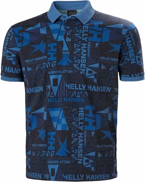 Helly Hansen Men's Newport Polo Chemise Ocean Burgee Aop L