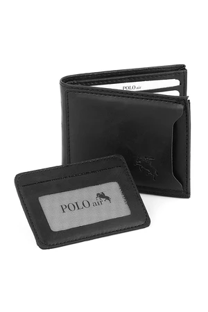 Polo Air Men's Sports Wallet Card Holder Black