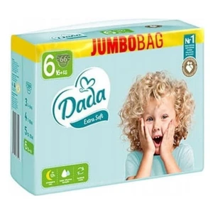 DADA Extra soft velikost 6 EXTRA LARGE, 16+kg, 66 kusů JUMBOBAG