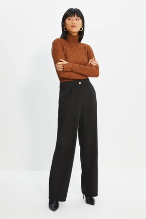 Trendyol Black Wide Leg Trousers