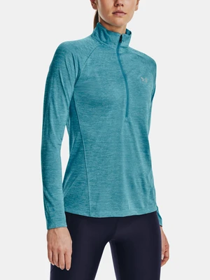 Under Armour T-Shirt Tech 1/2 Zipper - Twist-BLU - Women