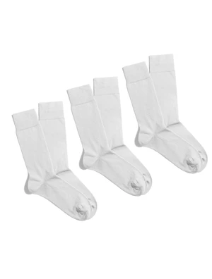 Banana Socks Unisex's 3Pack Socks Essentials Ivory Serenity