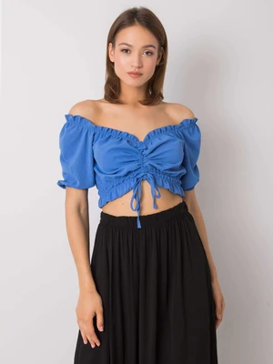 RUE PARIS Blue short blouse