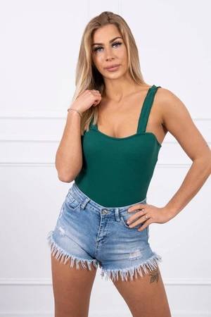 Strapless blouse green