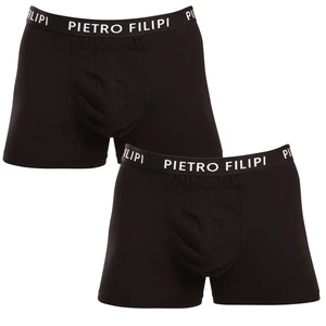 2PACK Men's Boxer Shorts Pietro Filipi Black