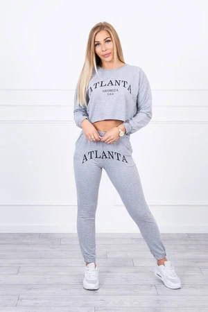 Set with gray Atlanta print