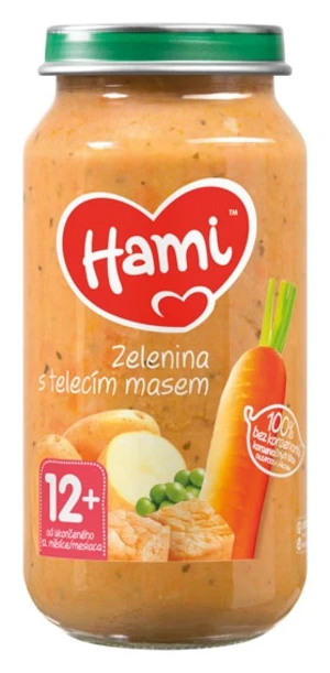 HAMI príkrm Zelenina s teľacím mäsom 250 g