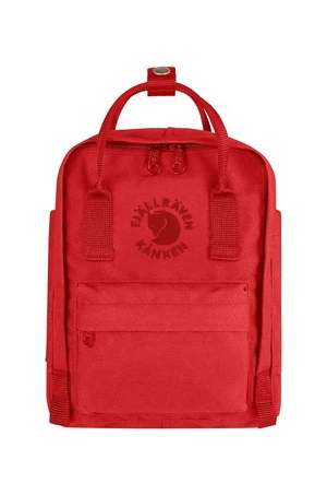 Ruksak Fjallraven Re-Kanken Mini červená farba, malý, s nášivkou, F23549