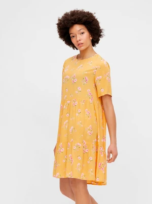 Yellow Floral Loose Dress Pieces Trina