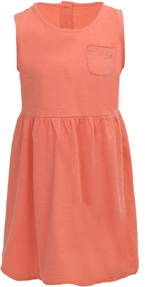 Children's dress ALPINE PRO GUSTO fresh salmon