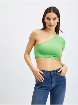 Světle zelený dámský crop top Noisy May Nini - Dámské