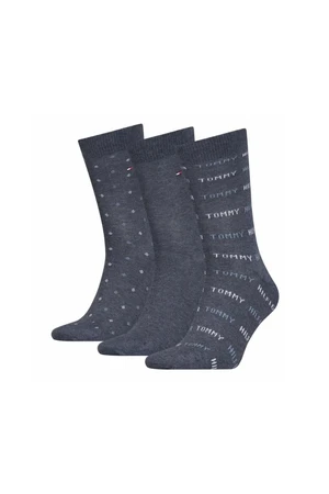 Tommy Hilfiger Socks - TH MEN SOCK 3P GIFTBOX blue