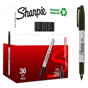 Sharpie 2025040, popisovač Fine, černý, 36ks, 0.9mm, permanentní